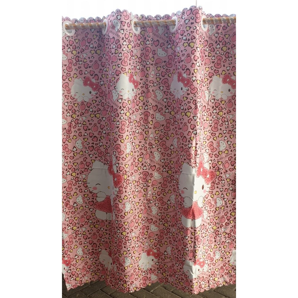 Rèm Cửa Hình Hello Kitty 141x108