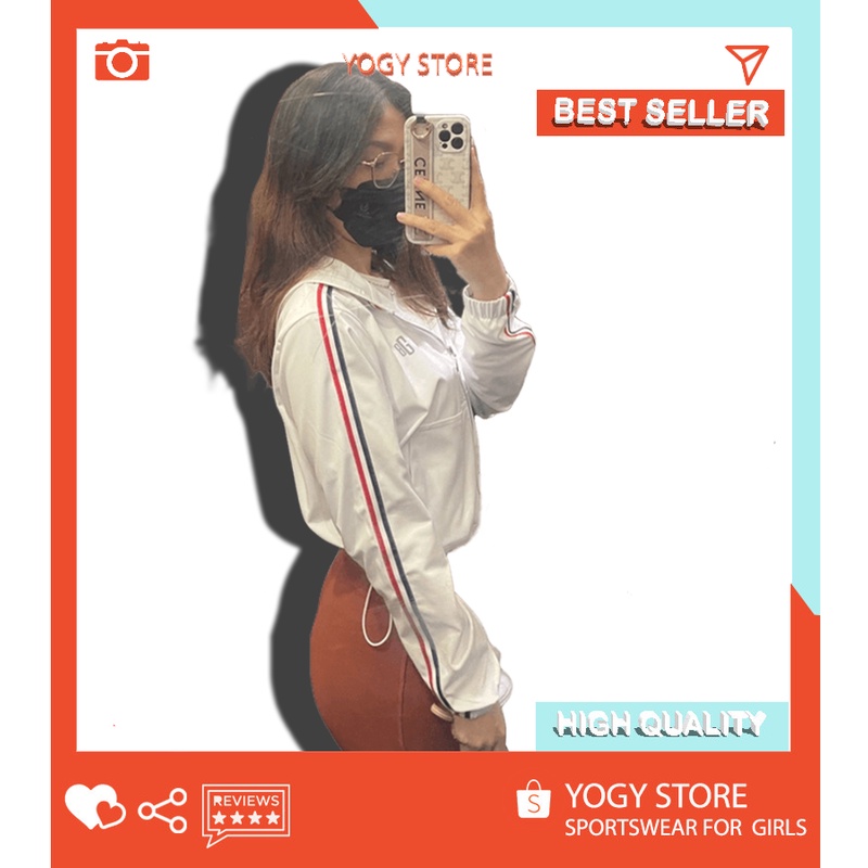 ÁO KHOÁC LƯỚI DÁNG CROPTOP CÓ MŨ SIÊU XINh