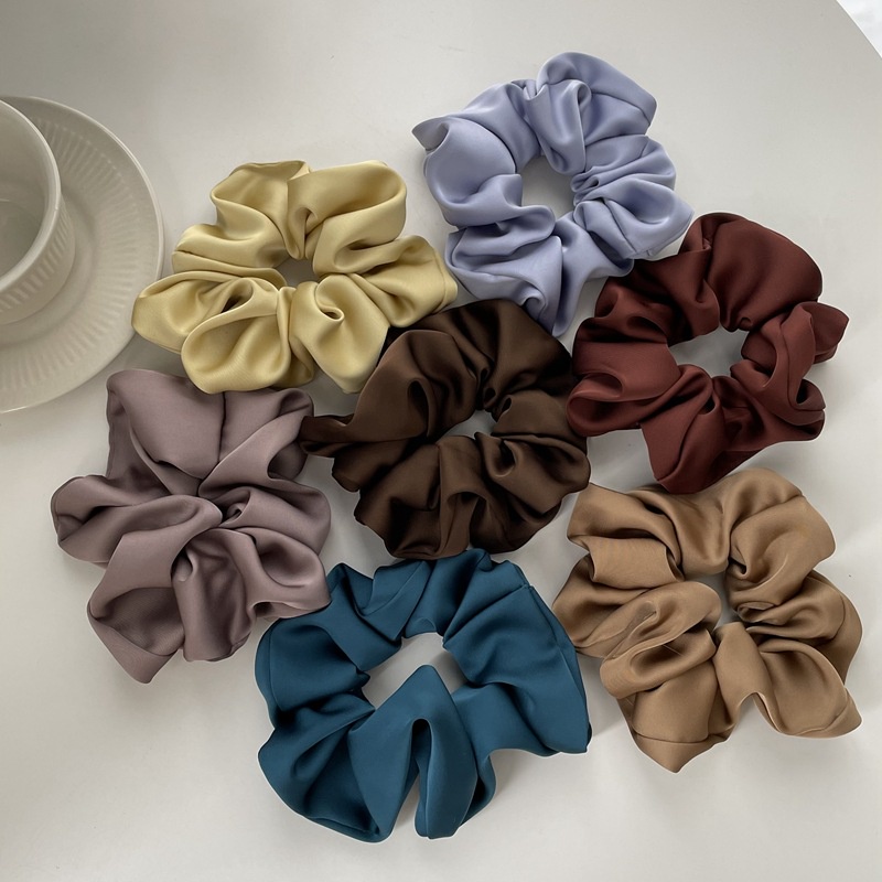 Dây Buộc Tóc Satin Cao Cấp Phong Cách Pháp