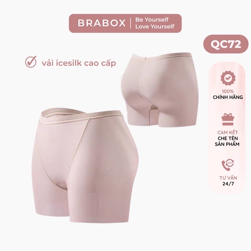 Quần mặc váy su đúc cạp cao không viền mỏng nhẹ CÓ BIGSIZE BRABOX QC72