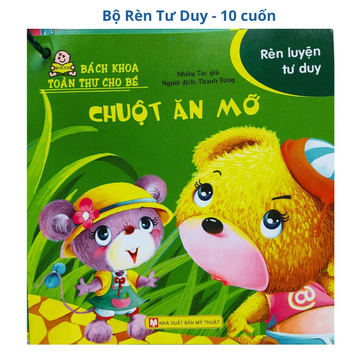 Sách Bách Khoa Toàn Thư - Rèn Luyện Tư Duy - Dạng Tập Mỏng Xâu Khoen Cho Các Bé Nhỏ