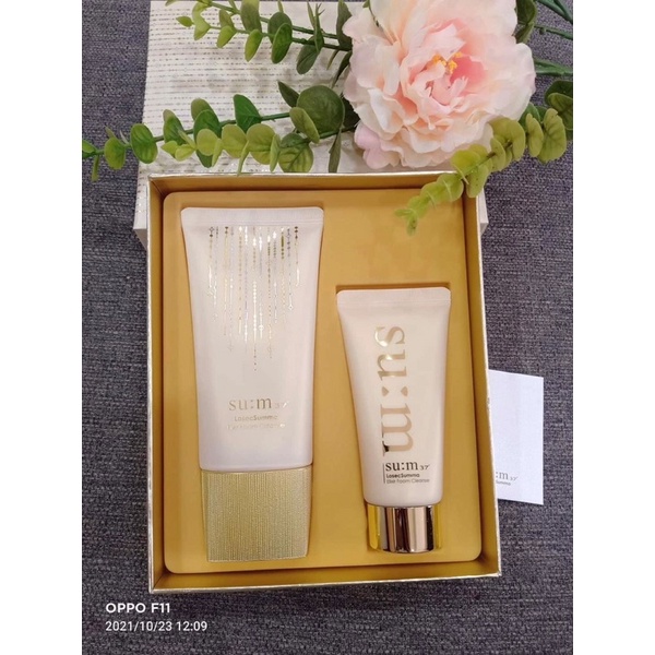 1 sữa rửa mặt su:m losec summa 40ml, sữa rửa mặt sum vàng 40ml se nhỏ lỗ chân lông tái sinh da