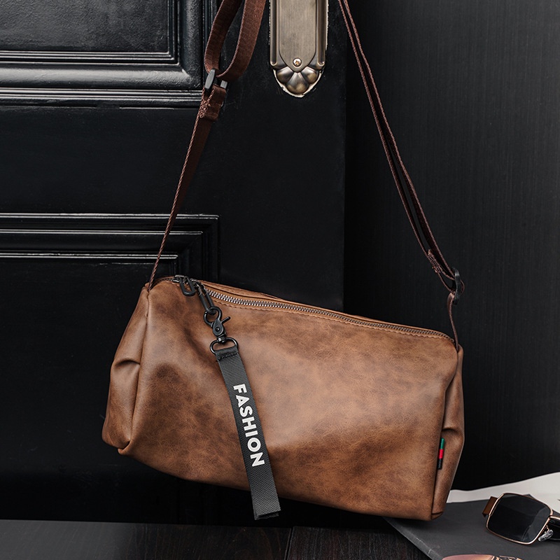 Túi đeo chéo dáng tròn kích thước nhỏ hợp thời trang cho nam và nữ tp070 #3