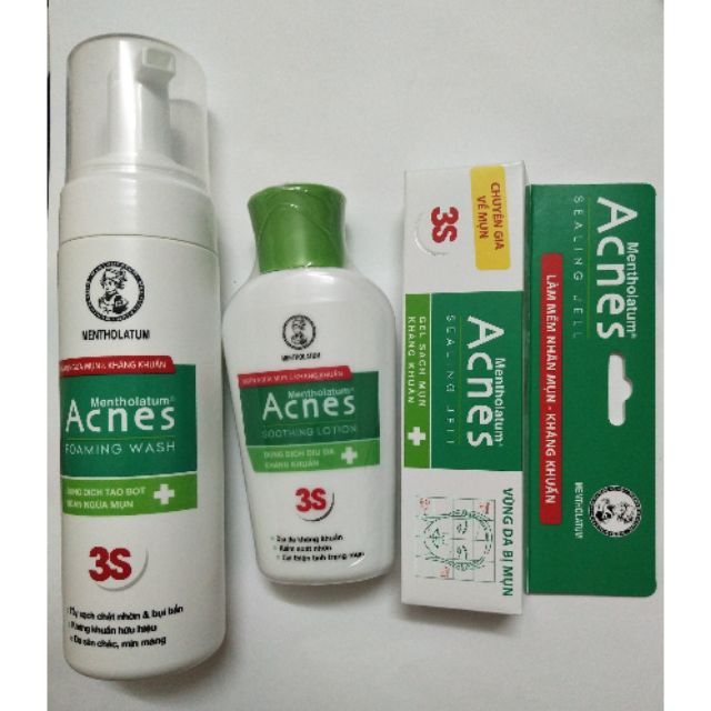 Bộ sản phẩm làm sạch mụn acnes | BigBuy360 - bigbuy360.vn