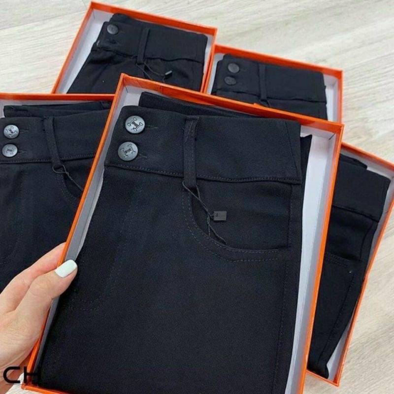 Quần Legging Umi Cạp To 2 Khuy Co Giãn Cực Xinh_Q068
