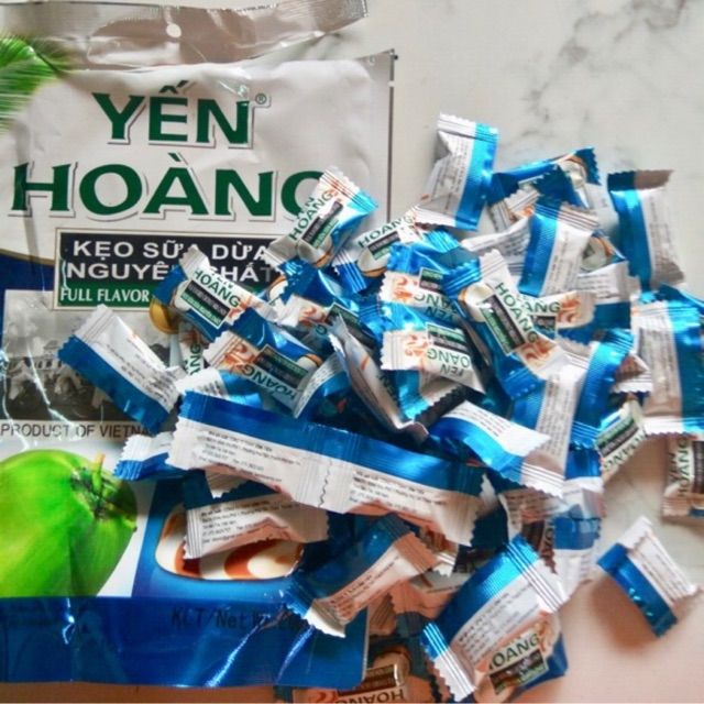 Kẹo dừa giòn Yến Hoàng túi vip 200G