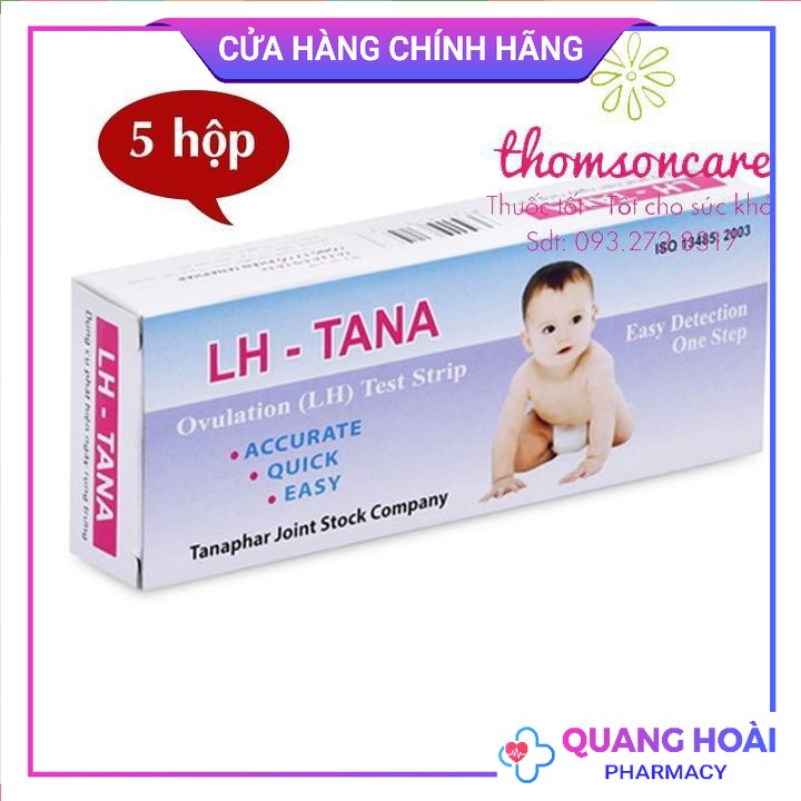 Bộ 6 que thử rụng trứng LH-Tana của cty Dược Tanaphar - Hà Nội