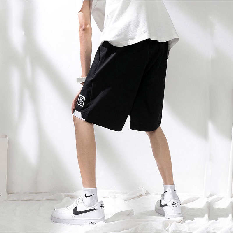 Quần Short Thể Thao Vải Cotton Mỏng Dáng Rộng Thời Trang Mùa Hè Cho Nam
