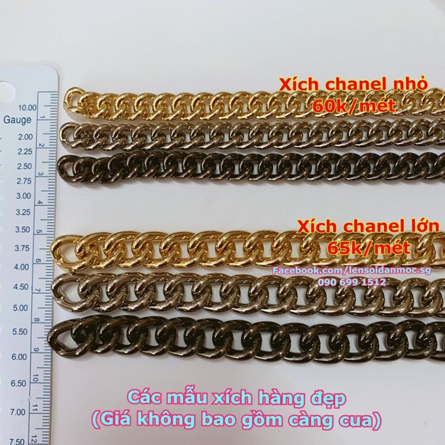 PK túi: Các mẫu dây xích túi xách (hàng đẹp)