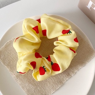 🍓Chun cột tóc scrunchie trái dâu tây