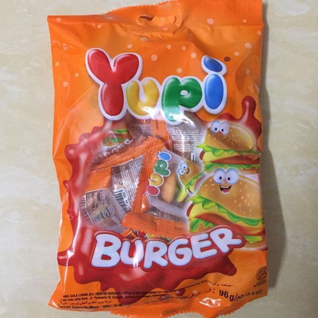 1 gói Kẹo dẻo Hamburger 12 chiếc