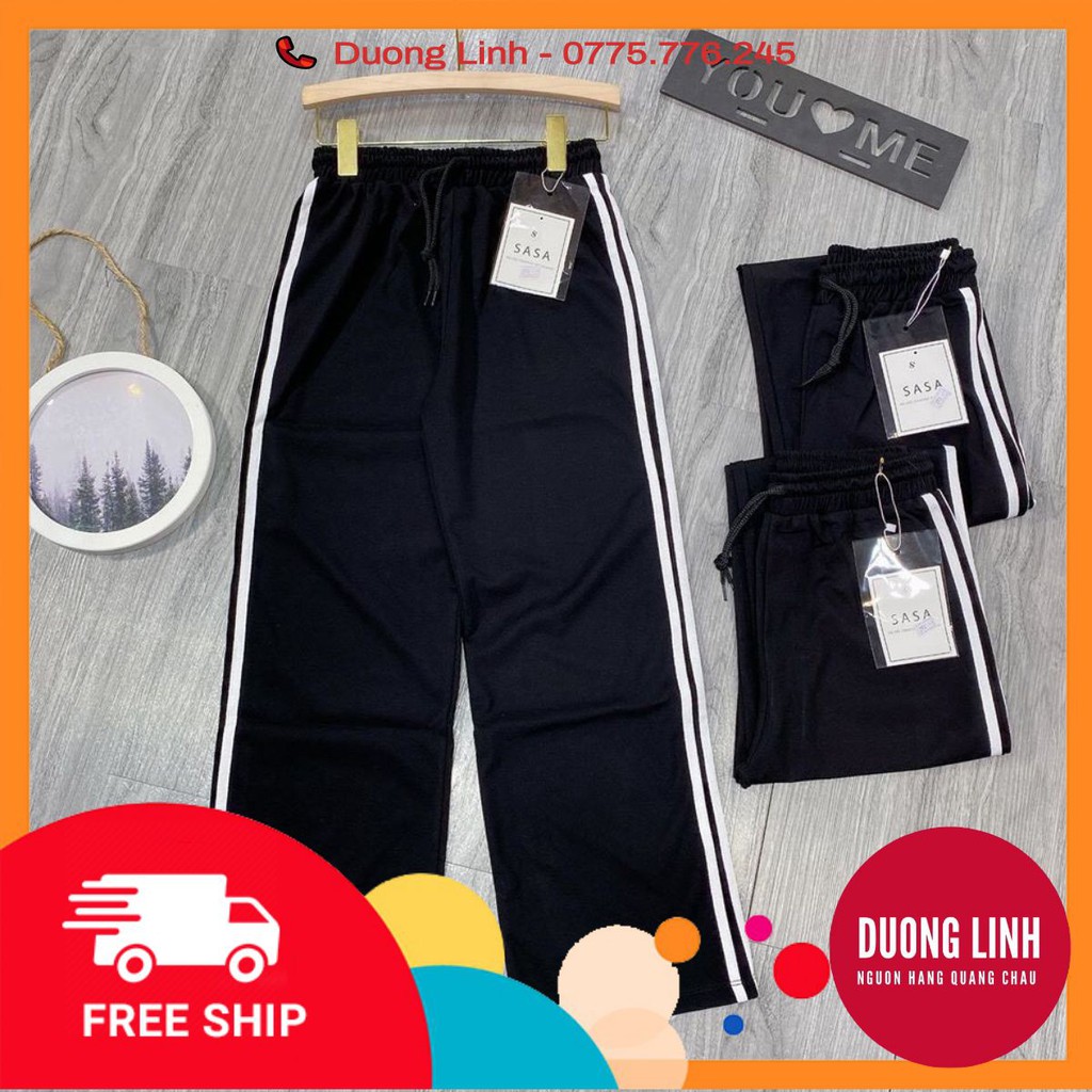 Quần ống suông sớ uni hàn 3 sọc