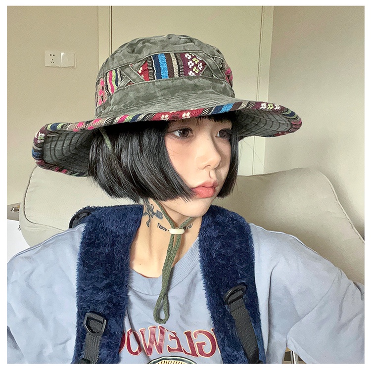 Nón Vành Denim Phong Cách Retro Thời Trang Cho Nữ