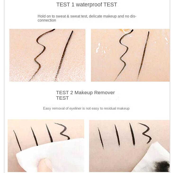 Bút Kẻ Mắt / Bút Kẻ Mắt Dạng Lỏng Hai Đầu Màu Đen Nhanh Khô Không Nhòe Chống Thấm Nước