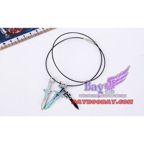 Dây chuyền Sword art Online mặt 3 thanh kiếm - SAO | Baystore