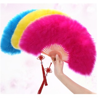 Quạt Cổ Trang - Quạt lông vũ làm đạo cụ chụp ảnh và trang trí