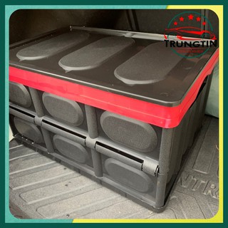 Thùng đựng đồ hộp đựng đồ thùng để đồ gấp gọn dung tích 30 lít 55 lít để cốp sau xe ô tô xe hơi