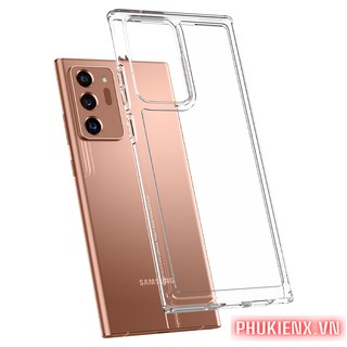 Ốp Nơt 20 trong suốt Spigen Crystal Hybrid chống va đập không ố màu