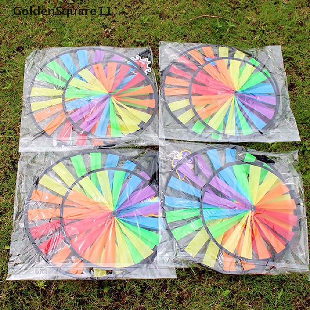 [Goldsquare11] Chong Chóng Hai Lớp Nhiều Màu Sắc Trang Trí Vườn Đồ Chơi Trẻ Em