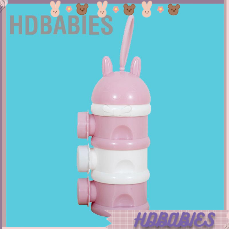 HDbabies Hộp đựng sữa bột đồ ăn nhẹ công suất lớn chống rò rỉ di động