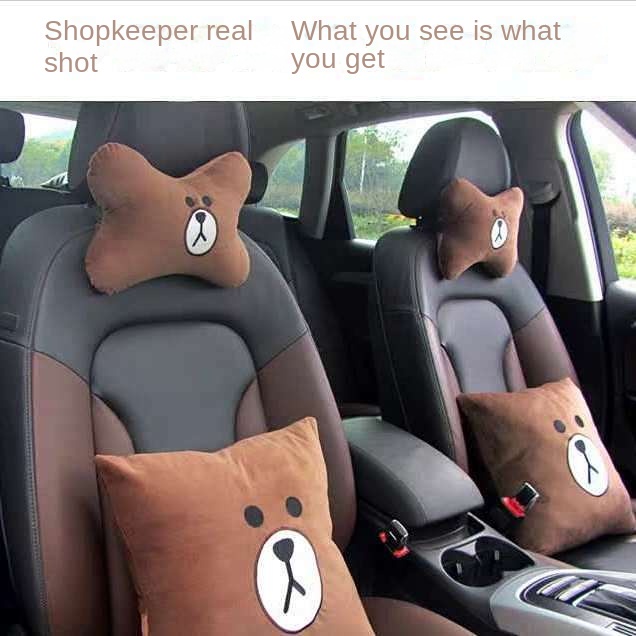 Pillow Automotive Headrest Pillow Car Neck Pillow Car Waist Pillow Car Cartoon Car 5WUo