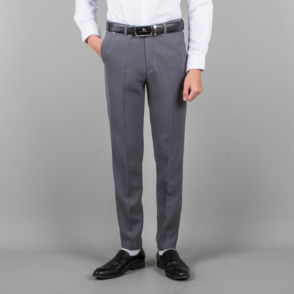 Quần âu nam đen công sở form đẹp, chất Kate Hàn co dãn nhẹ | BigBuy360 - bigbuy360.vn