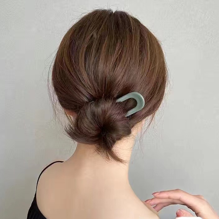 Trâm Cài Tóc Chữ U Phong Cách Retro Thanh Lịch Cho Nữ