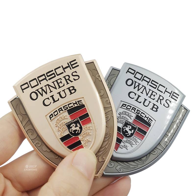 1 Miếng Dán Logo Kim Loại Trang Trí Xe Hơi Porsche