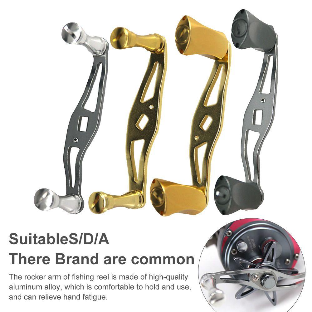 Myrongvn Máy Câu Cá Tay Cầm Đôi Bằng Kim Loại Trơn