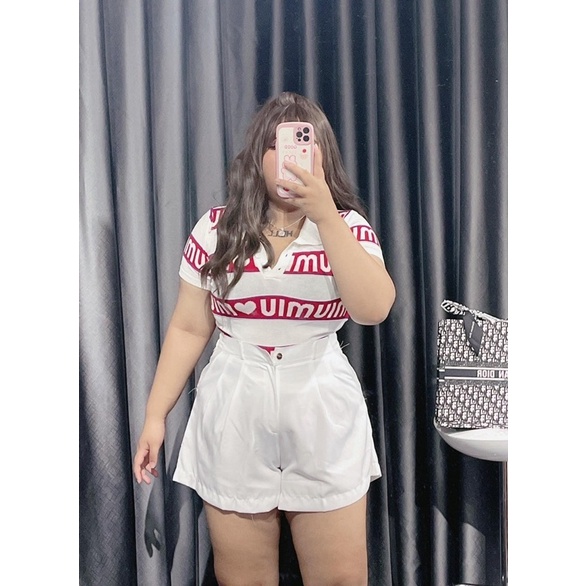 (SHOP BIGSIZE nữ 50kg đến 90kg ) quần đùi ngắn gài nút dễ phối đồ