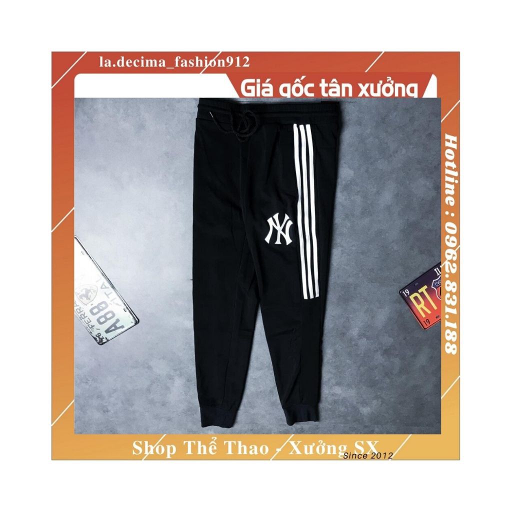 Quần Jogger Thể Thao NY Ống Suông Ống Bó Bo Chun, Chất Liệu Thun Co Dãn 4 Chiều