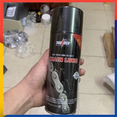 CHAI XỊT BÔI TRƠN SÊN THUNDER CHAIN LUBE ( MADE IN VIET NAM CHÍNH HÃNG)