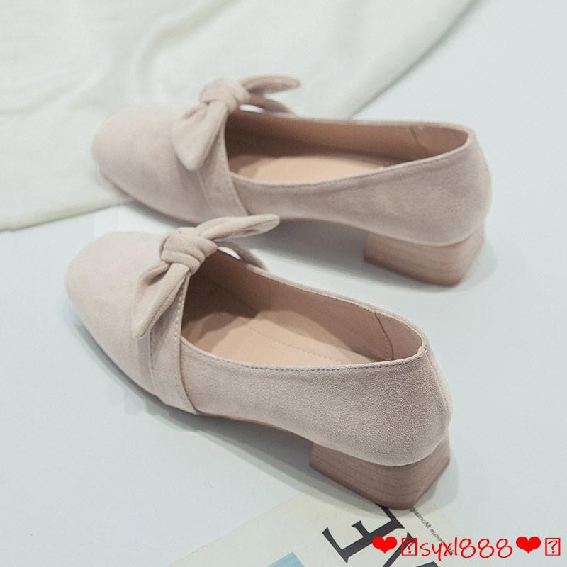 Giày Búp Bê Gót Dày Kiểu Hàn Quốc Thời Trang Mùa Xuân 2020 Cho Nữ | BigBuy360 - bigbuy360.vn