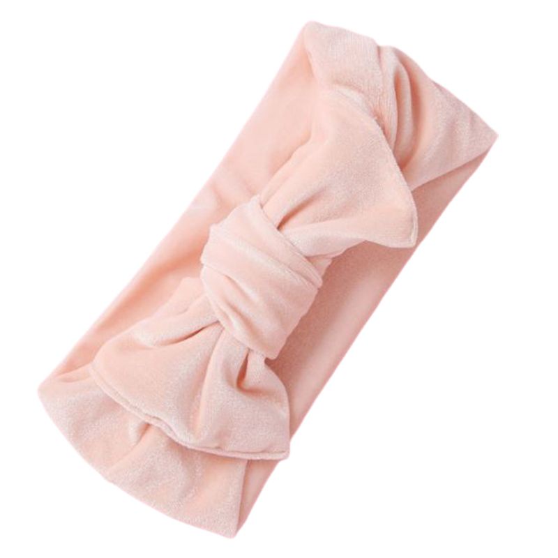 Băng Đô Nhung Bản Rộng Màu Sắc Tươi Sáng Co Giãn Thắt Nút Làm Phụ Kiện Chụp Ảnh Cho Bé Gái