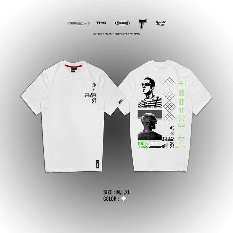 Áo Thun Unisex Human TeeHolic Màu Đen