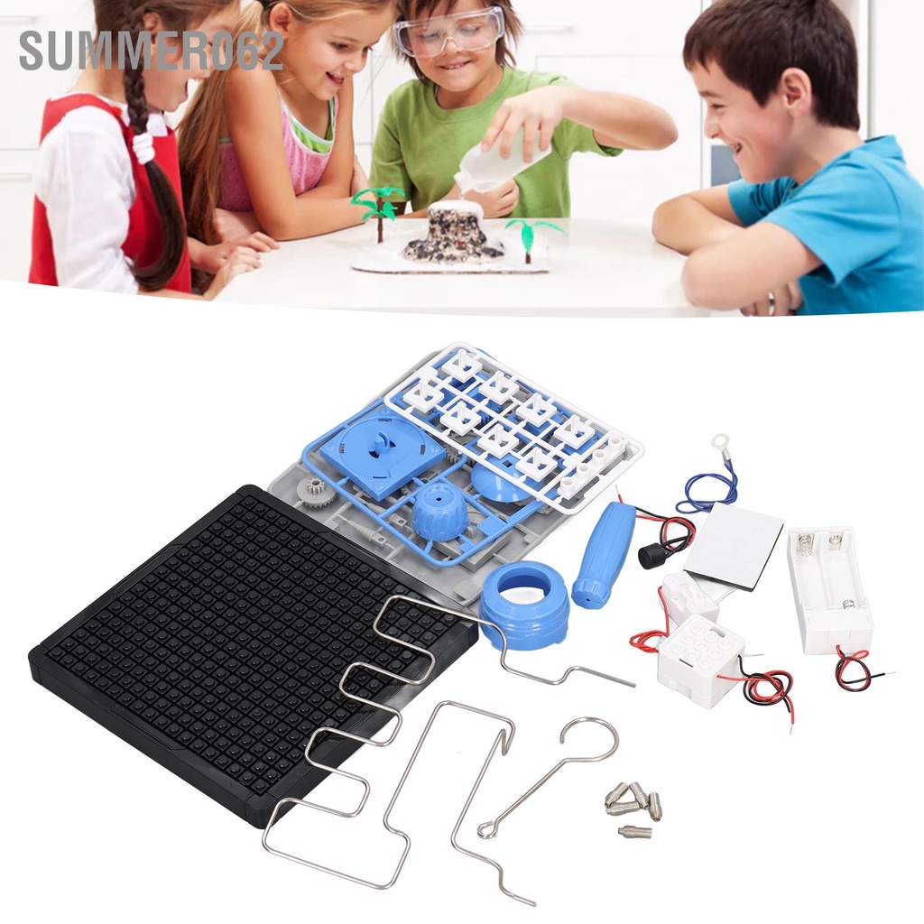 Summer062 Thử nghiệm Khối xây dựng vi mạch Giáo dục Đồ chơi mê cung điện từ bằng nhựa không mùi cho trẻ em