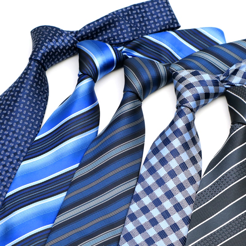 Cà Vạt 8CM Họa Tiết Sọc Caro Thời Trang Lịch Lãm Cho Nam