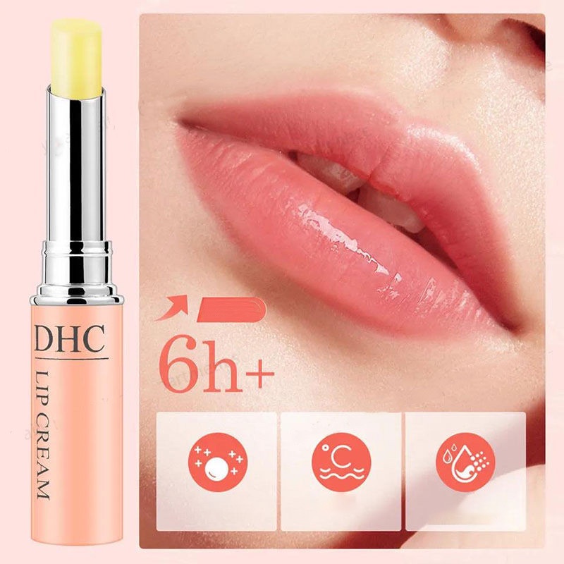 Son dưỡng môi DHC Lip Cream 1,5g của Nhật giúp môi trở nên mềm mại, mịn màng, với dưỡng chất collagen, vitamin E dưỡng môi tri thâm môi mềm mại
