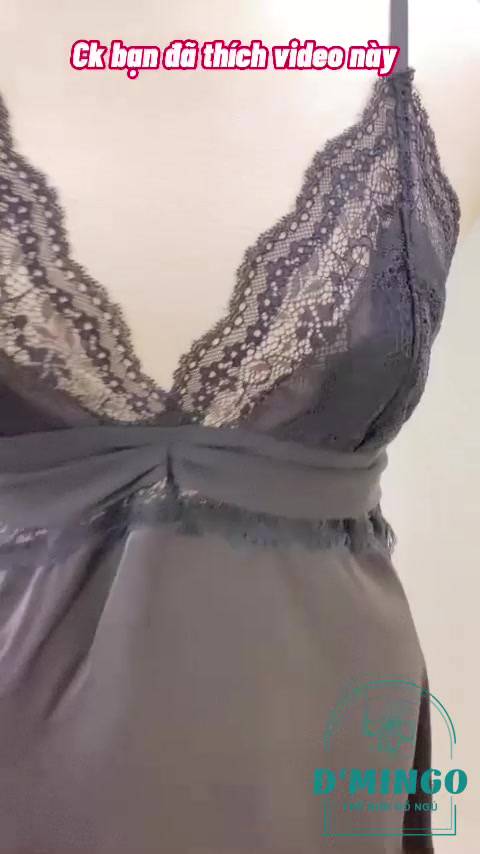 Váy ngủ sexy đầm ngủ gợi cảm đồ ngủ cosplay sẽy 2 dây lụa phối ren hở lưng quyến  rũ( tặng kèm quần chip lọt khe) VN30 | BigBuy360 - bigbuy360.vn