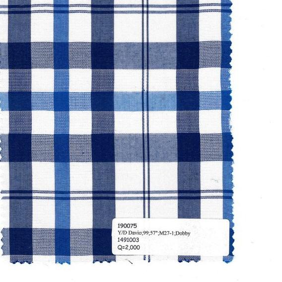 Tấm Vải Cotton Poly Nhuộm Màu Chất Lượng Cao (Ojn-764) Dobby Davio 0.5 Yards