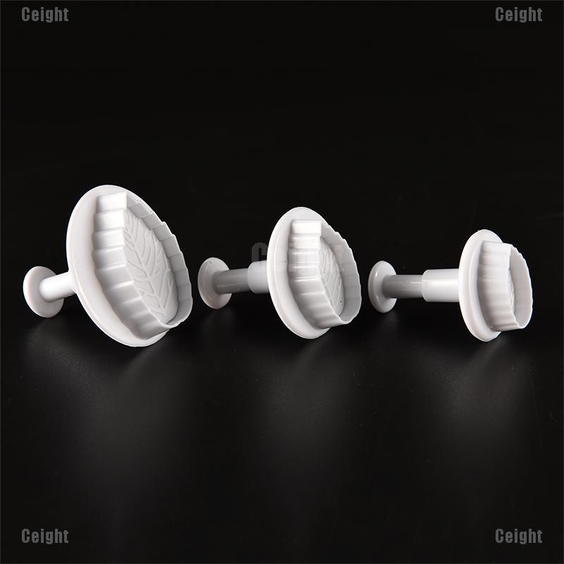 Set 3 Khuôn Cắt Bánh Tạo Hình Chiếc Lá Độc Đáo Tiện Dụng