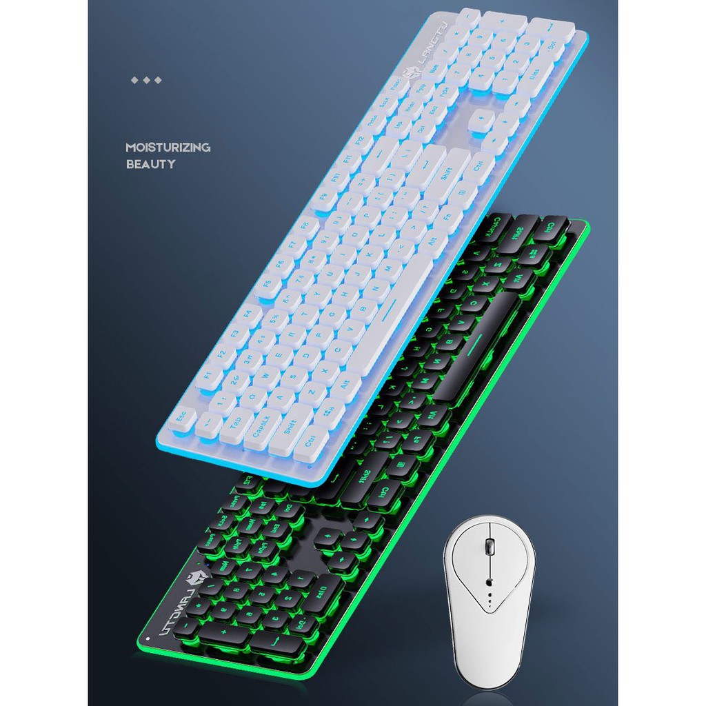Bàn Phím Chuột Không Dây Huqu HQ-LT600 Kết Nối USB - Sử Dụng Pin Sạc Tiện Lợi