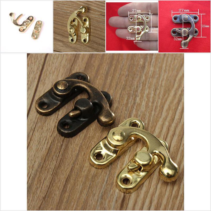 Set 10 Móc Khóa Hộp Trang Sức Bằng Kim Loại Kiểu Cổ Điển