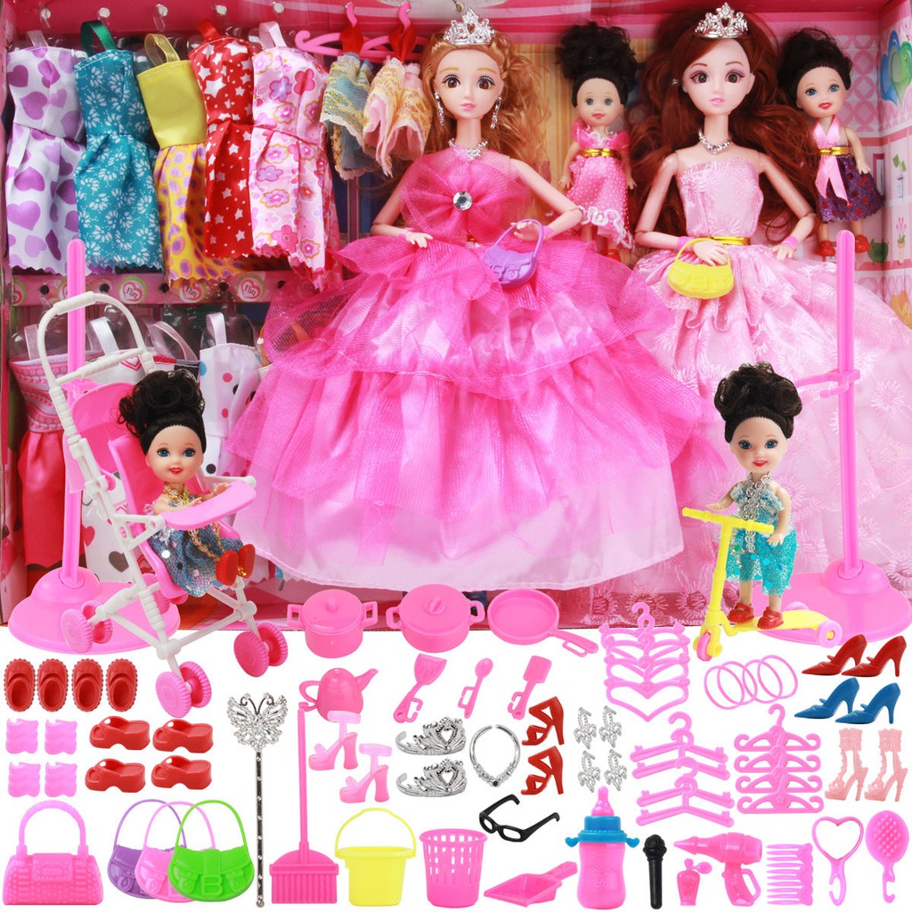 Bộ Đồ Chơi Búp Bê Barbie Có Nhạc Xinh Xắn Cho Bé