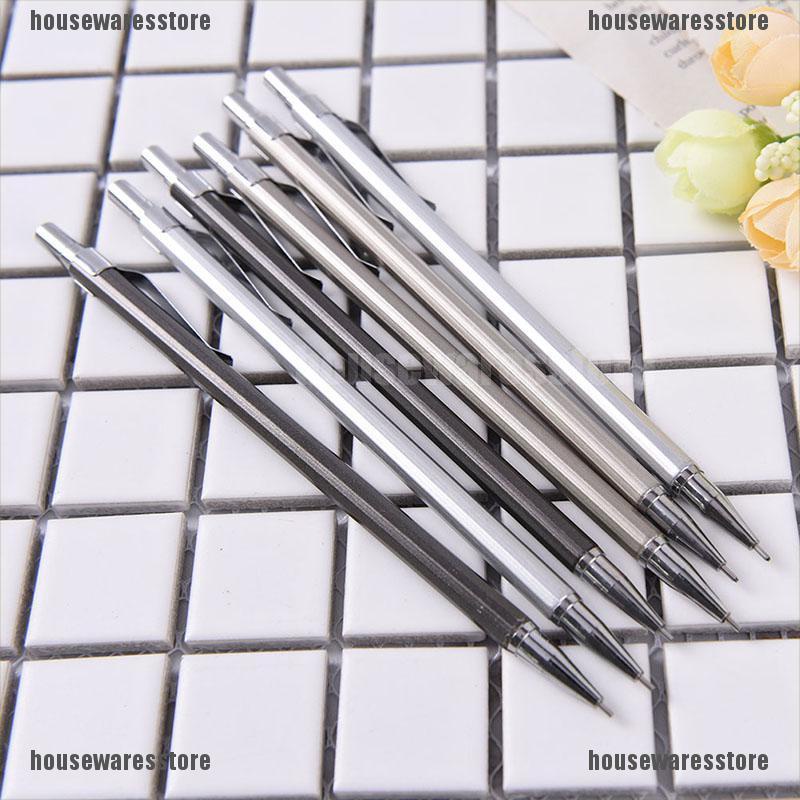 Bút chì bấm 0.5/0.7mm tự động bằng kim loại tiện dụng cho trường học