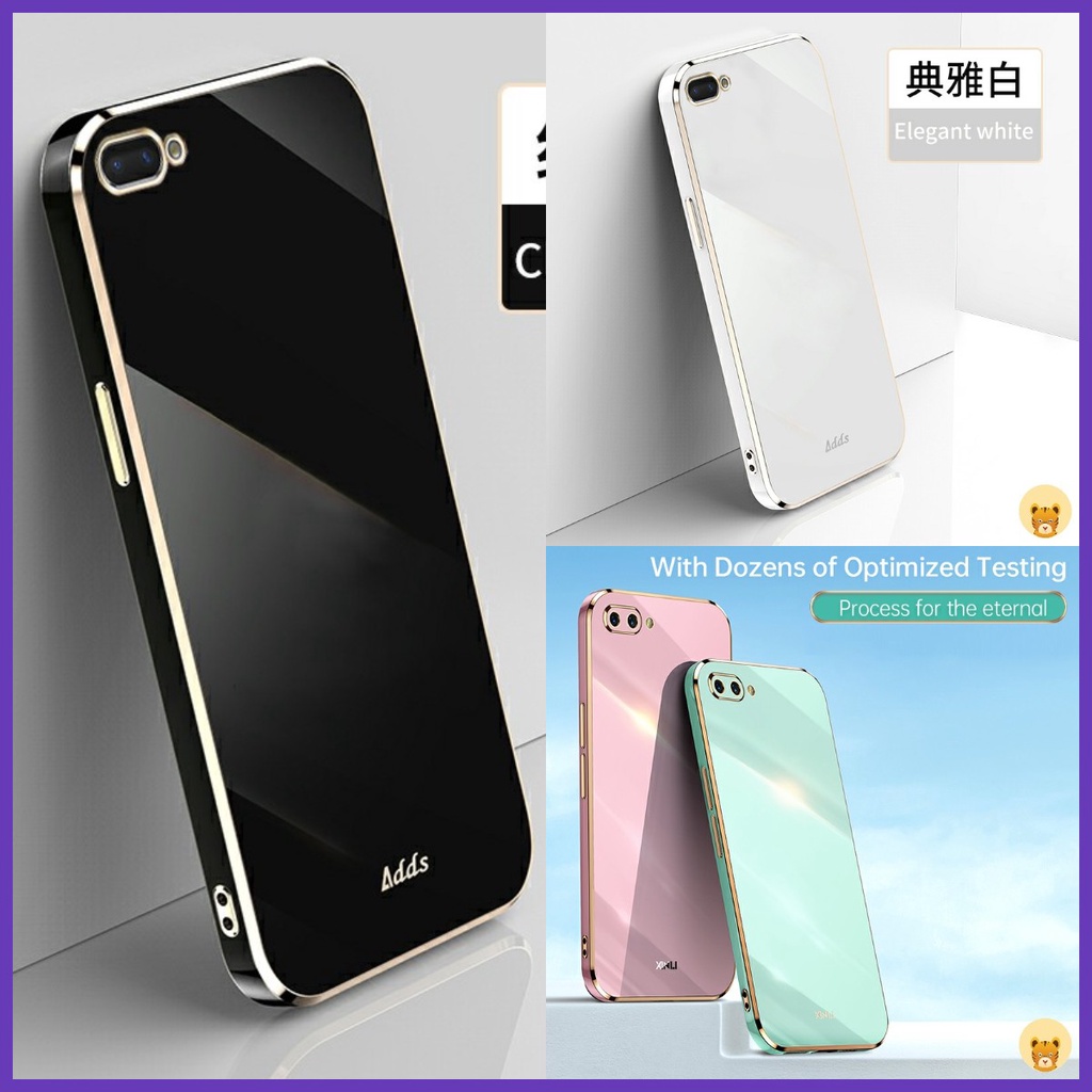 Ốp Điện Thoại Mềm Mạ Viền Sang Trọng Cho Oppo A3S A12E