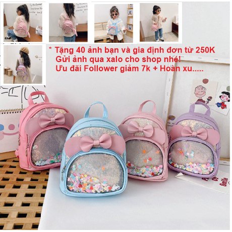 Balo nhũ bé gái 💕 phong cánh hàn quốc 💕 (Mã mimi5 giảm 5k)