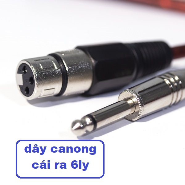 Dây Canon Cái Ra 6 Li Dài 1m - hàng xịn