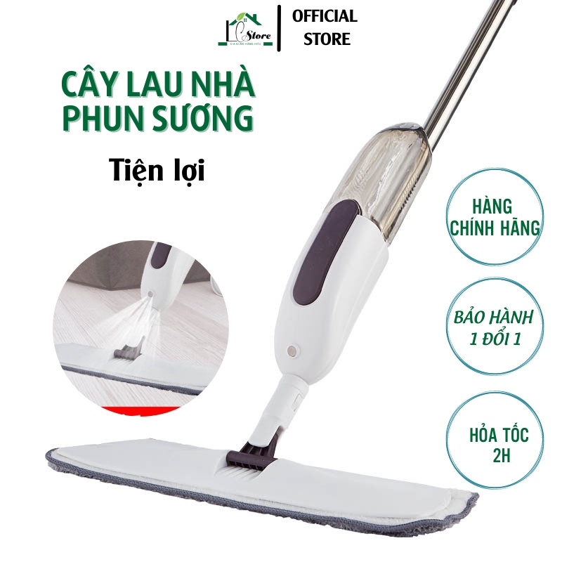 Cây lau nhà thông minh phun sương LOCHI, chổi lau nhà 360 độ đa năng bảo hành 1 đổi 1