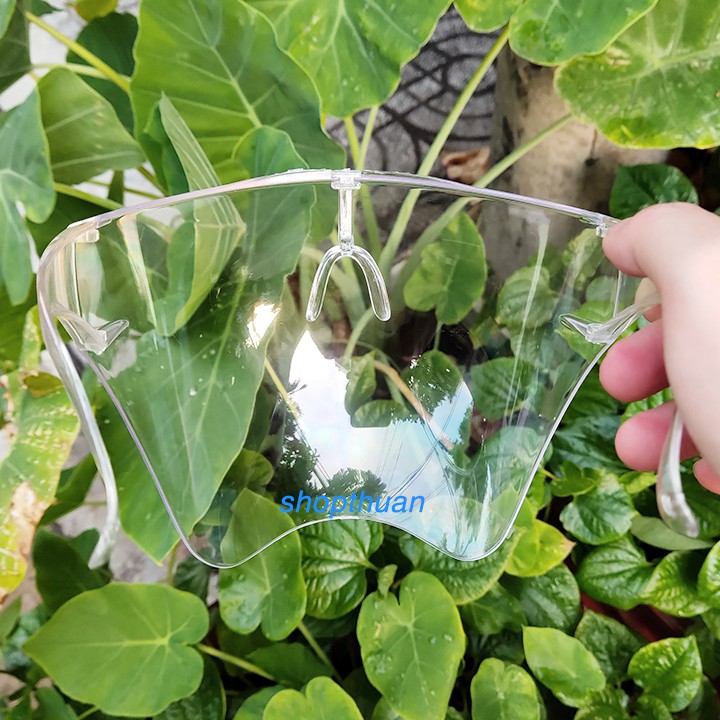 Kính mặt nạ trong suốt - chống giọt bắn, che hết khuôn mặt, bảo hộ chống bụi gió đi đường | BigBuy360 - bigbuy360.vn